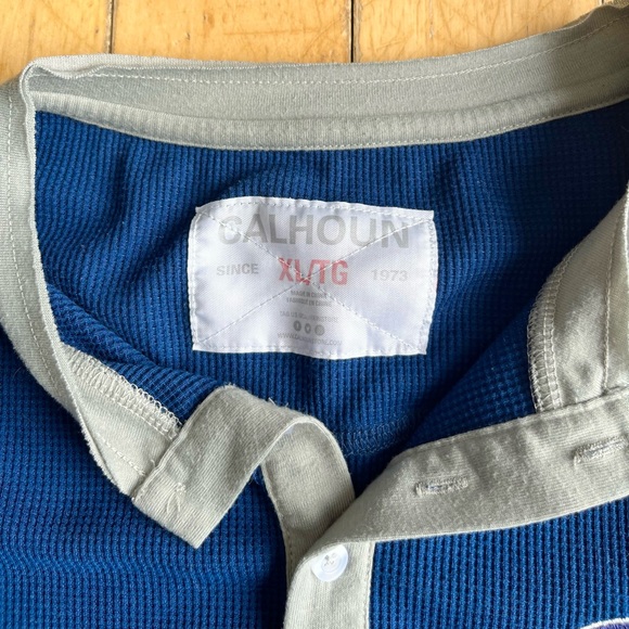 NHL Montreal Canadiens Blue Henley Shirt Size XL - Picture 3 of 7